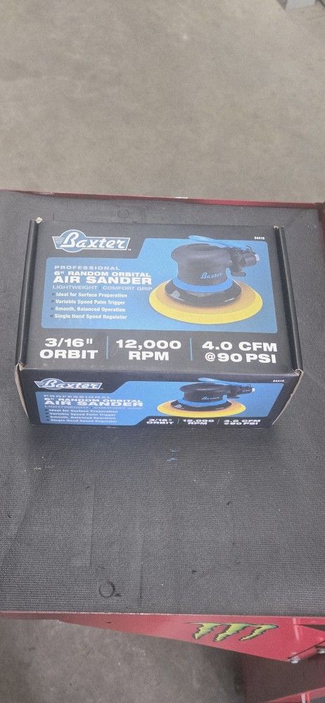 Baxter 6 Inch Random Orbital Air Sander