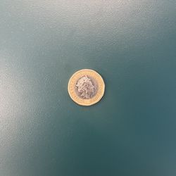 One Pound 2017 Queen Elizabeth II Silver & Gold