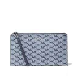 Jet Set Logo Coated Canvas Pouch