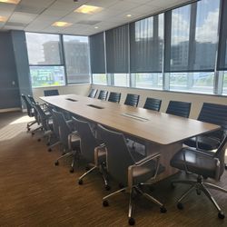 Laminate Conference Table With Chairs