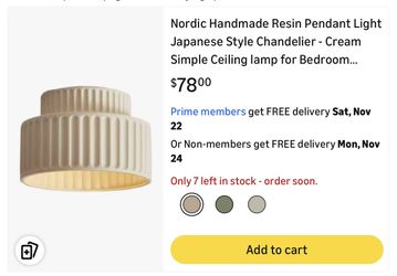 Nordic Handmade Resin Pendant Light Japanese Style Chandelier