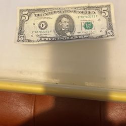 Five Dollar Bill “1995”