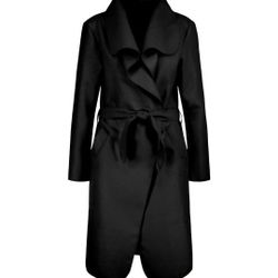 Belted Shawl Collar Coat