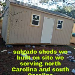 Salgado sheds we built on site