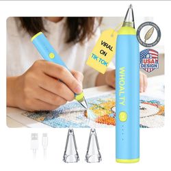 Electric Diamond Art Pen with 3-Level Vacuum Airlift Suction for Diamond Art Kits for Adults | No Wax Needed, Quiet & Lightweight Cordless Diamond Pai