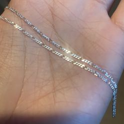 16” 1.39mm Figaro Chain 925 Silver 