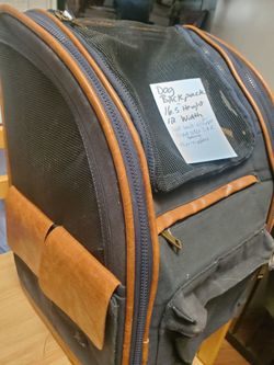 Dog backpack carrier 25.00
