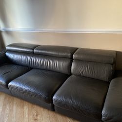 Italian Leather Couch 