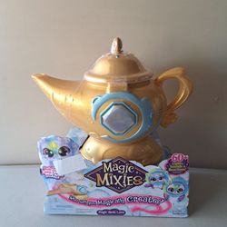 Magic Mixies Magic Genie Lamp Blue Interactive 8" Plush Toy 60+ Sounds NEW