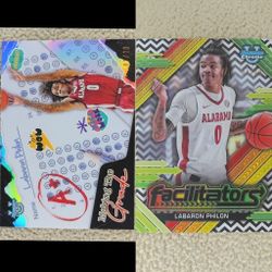 Labaron Philon Making The Grade Black Refractor /10 + Facilitators Black & White Stealth Refractor /48 For 50 (Read Description)