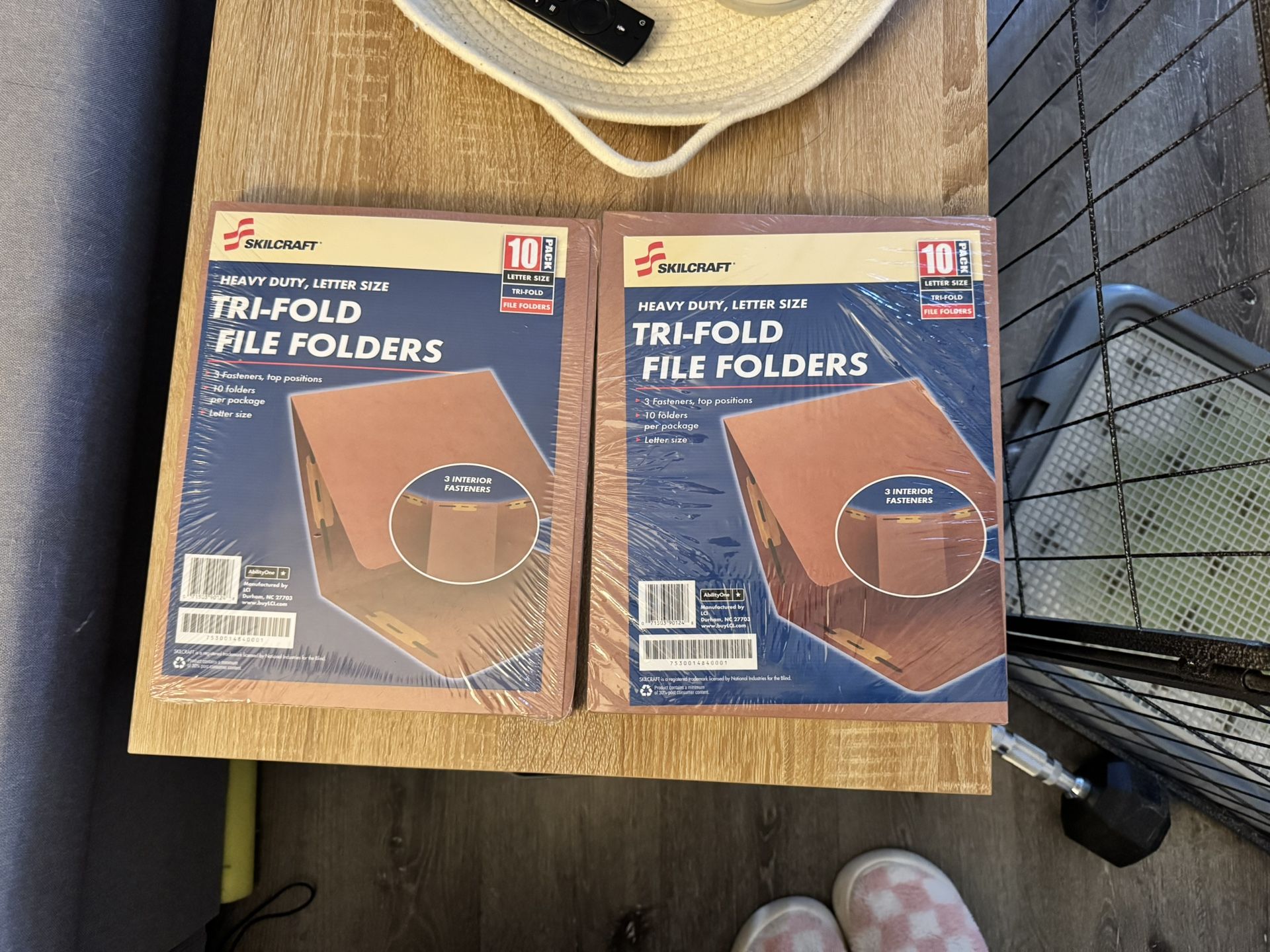 10 Pack Tri Fold File Folders