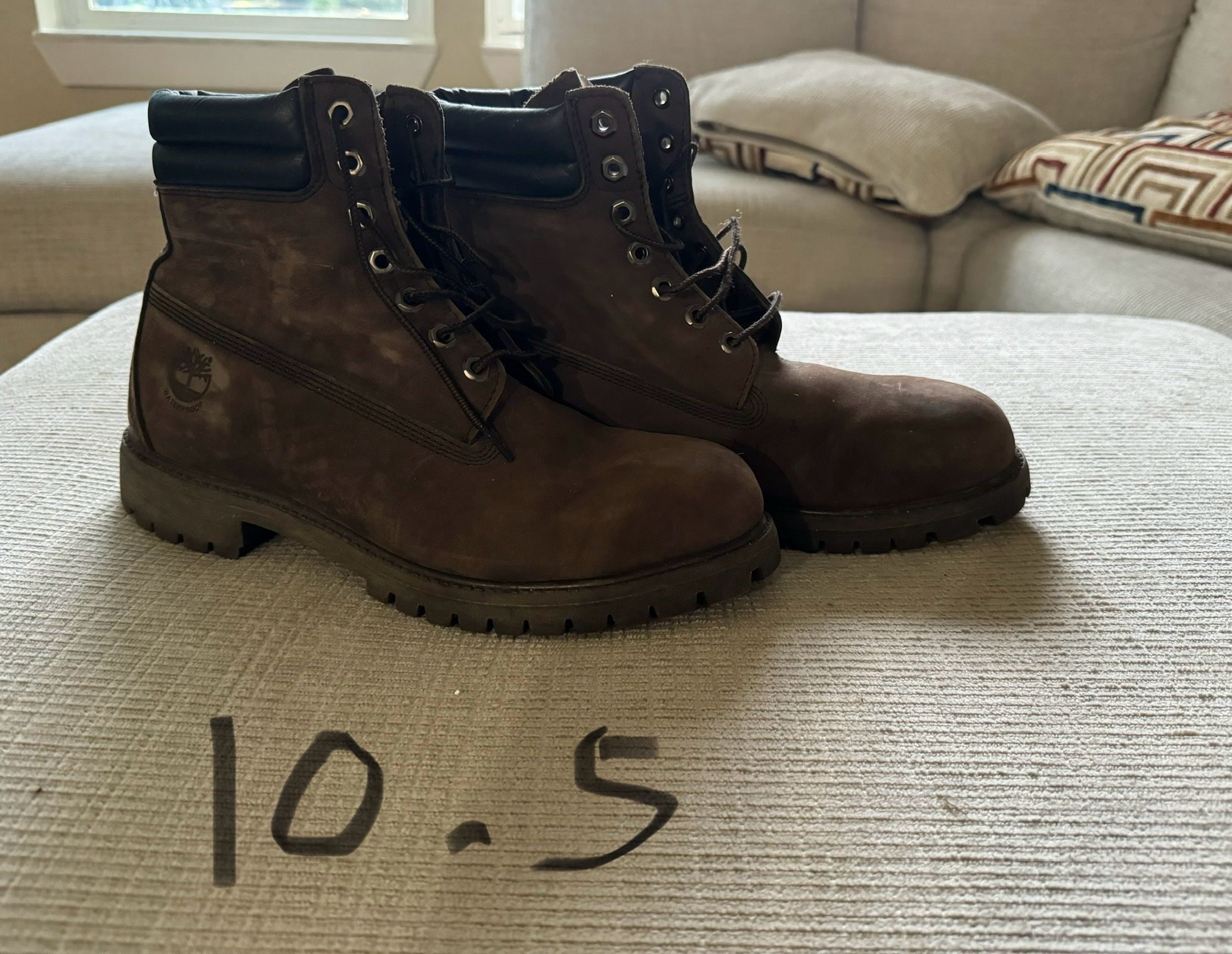 Timberland Boots, Size 10 1/2, Waterproof, And Coffee Brown