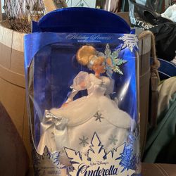 Christmas Holiday Barbie Princes Walt Disney Cinderella  Barbie Doll 