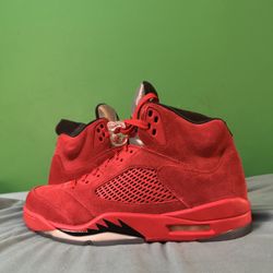 Jordan 5 Red Suede Size 12