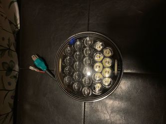 (Harley Davidson) Round LED Headlight with Wiring Harness