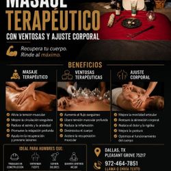 Masage terapéutico/Ventosas/Ajustes 