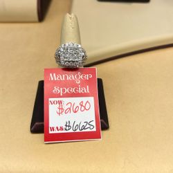 Diamond Cluster Ring