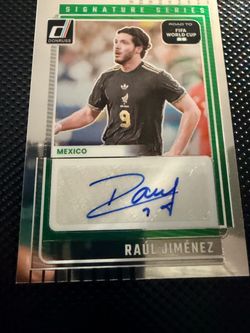 Raúl Jiménez Donruss Signature Series Auto Card