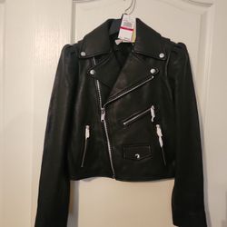 Michael kors leather jacket SZ XS