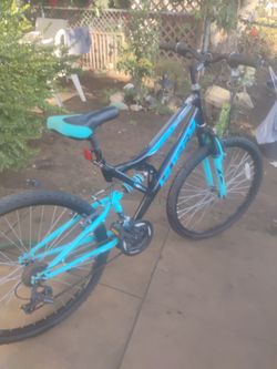 Huffy trail runner mountain bike DS dual suspension technology