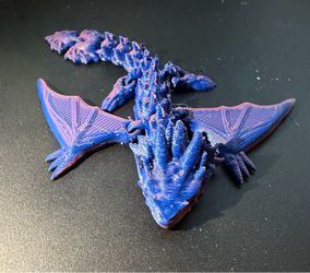 3D printed articulating dragon fidget toy