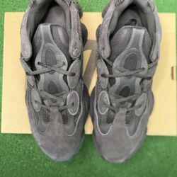 Adidas Yeeyz Boost 500 Low Utility Black Size 12 In Great Condition With Shoe Box 