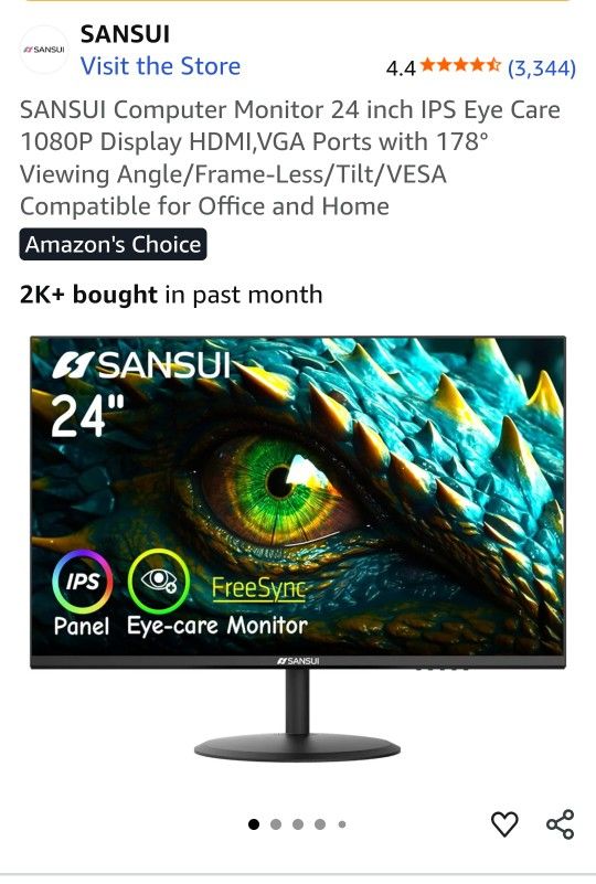Sansui ES-24X5AL Monitor 24"