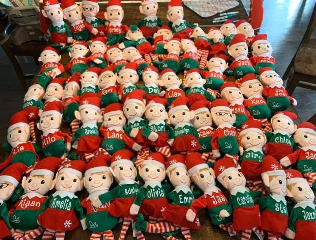 Personalized Elfs Christmas Gifts Boy or Girl Elf Santa Sack personalized gift bag