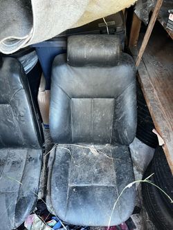 Front leather car seats