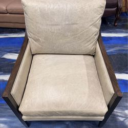 RH Restoration Hardware Berkshire leather chair .