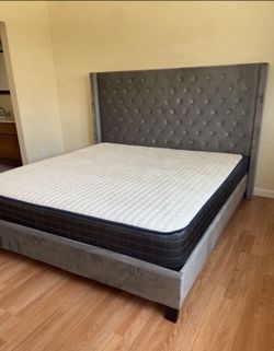 Queen Size Bed Frame With Mattress