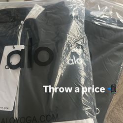 alo quarter zip set