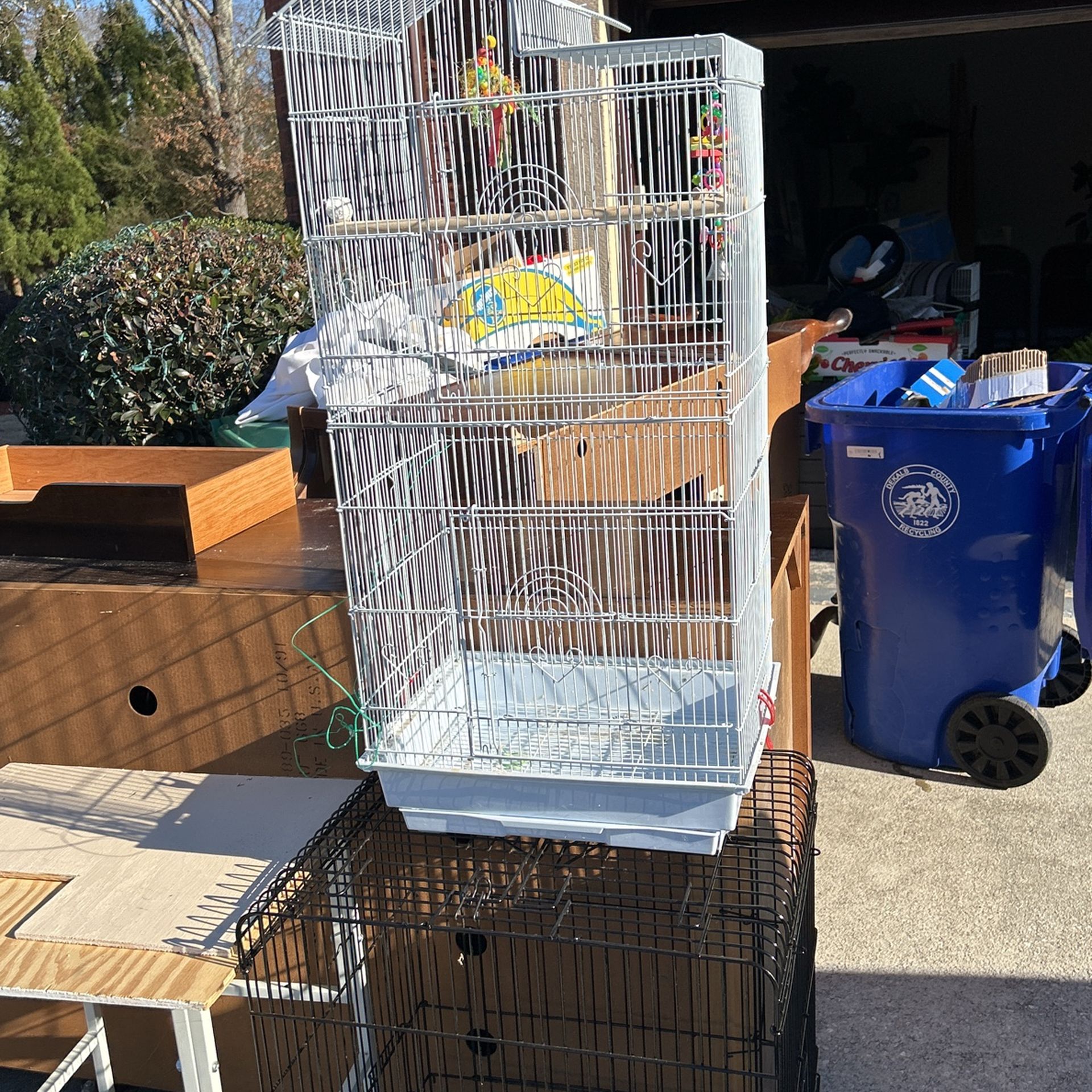 Birdcage parakeet canary fences lovebirds