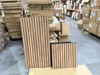 4pcs 3D Soundproof Wall Panels – Oak 23.6x23.6