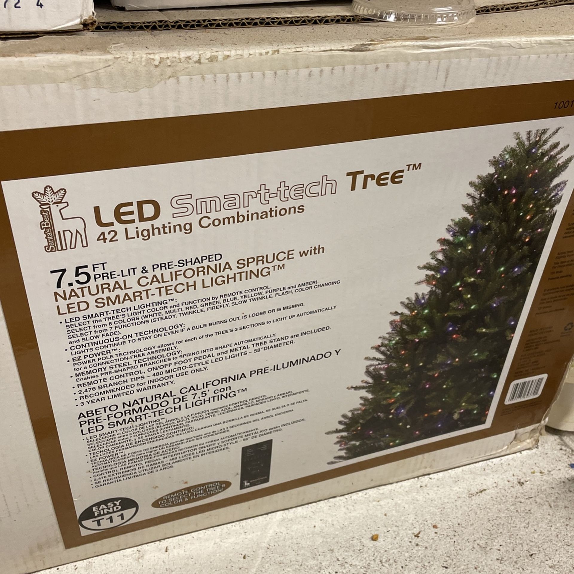Christmas Tree Led Smart Tech Lighting 7.5 Ft
