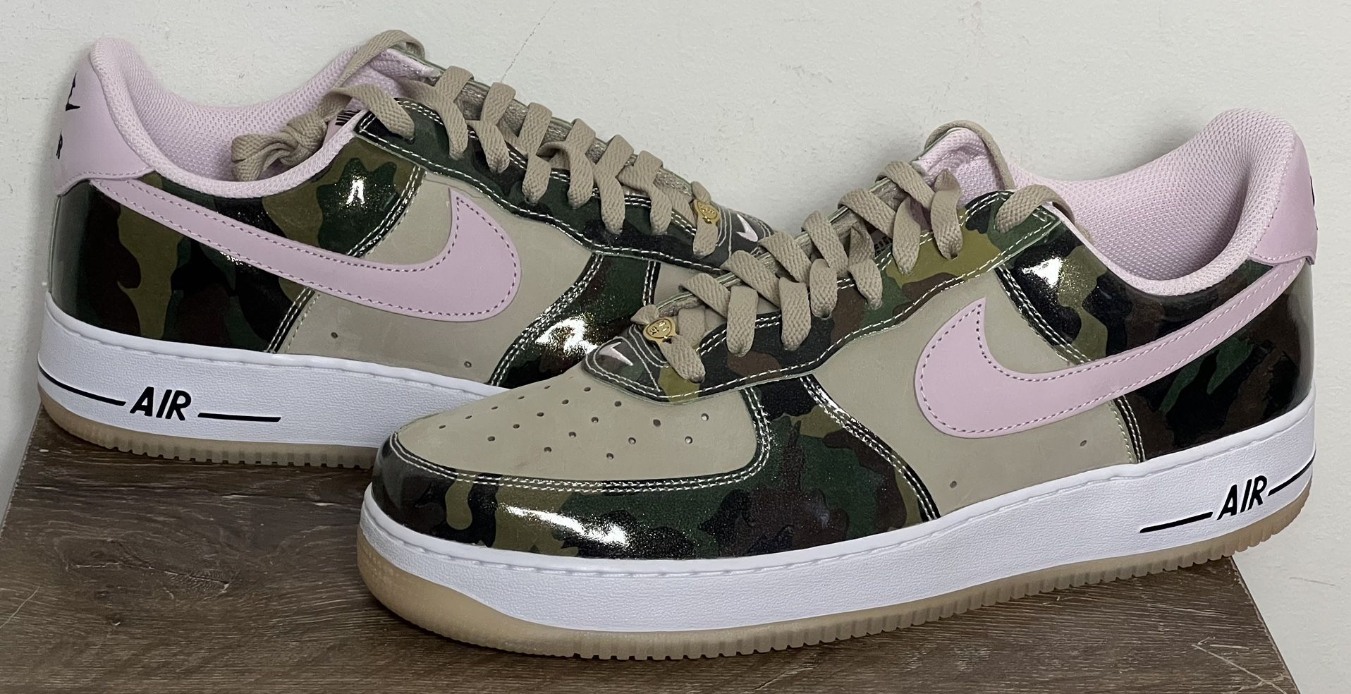 Nike Air Force 1 Low Retro Patent Camo Pink Sneaker | Men’s Size 13 | HQ1967-200 (2025)