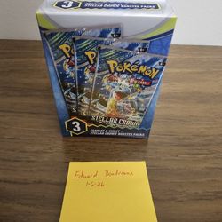 SEALED Scarlet & Violet Stellar Crown 3 Booster Packs