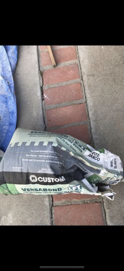 Thin set, motor, and grout