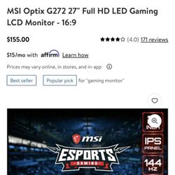 MSI monitor