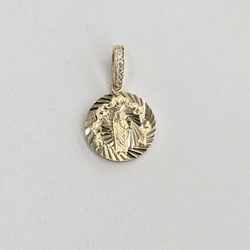 10kt Real Gold Saint Jude Pendant
