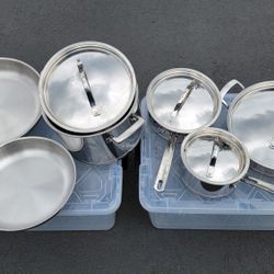 Kirkland Stainless Steel Pots And Pans (Cookware)