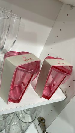 Glass Heart Mug and Lid