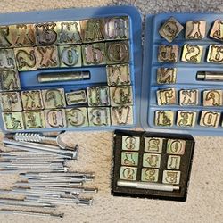 Leathercraft Stamp Letters And Numbers