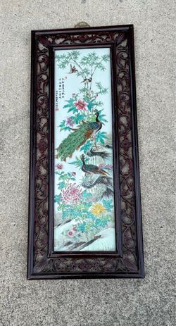 Asian tile in frame