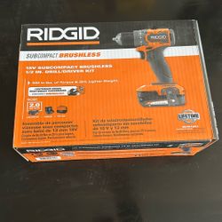 Ridgid Subcompact Brushless 1/2in Drill Kit