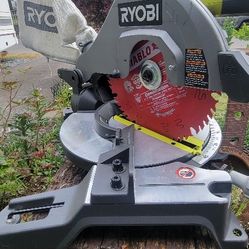 RYOBI 14 Amp Corded 10 in. Compound Miter Saw with LED Cutline Indicator