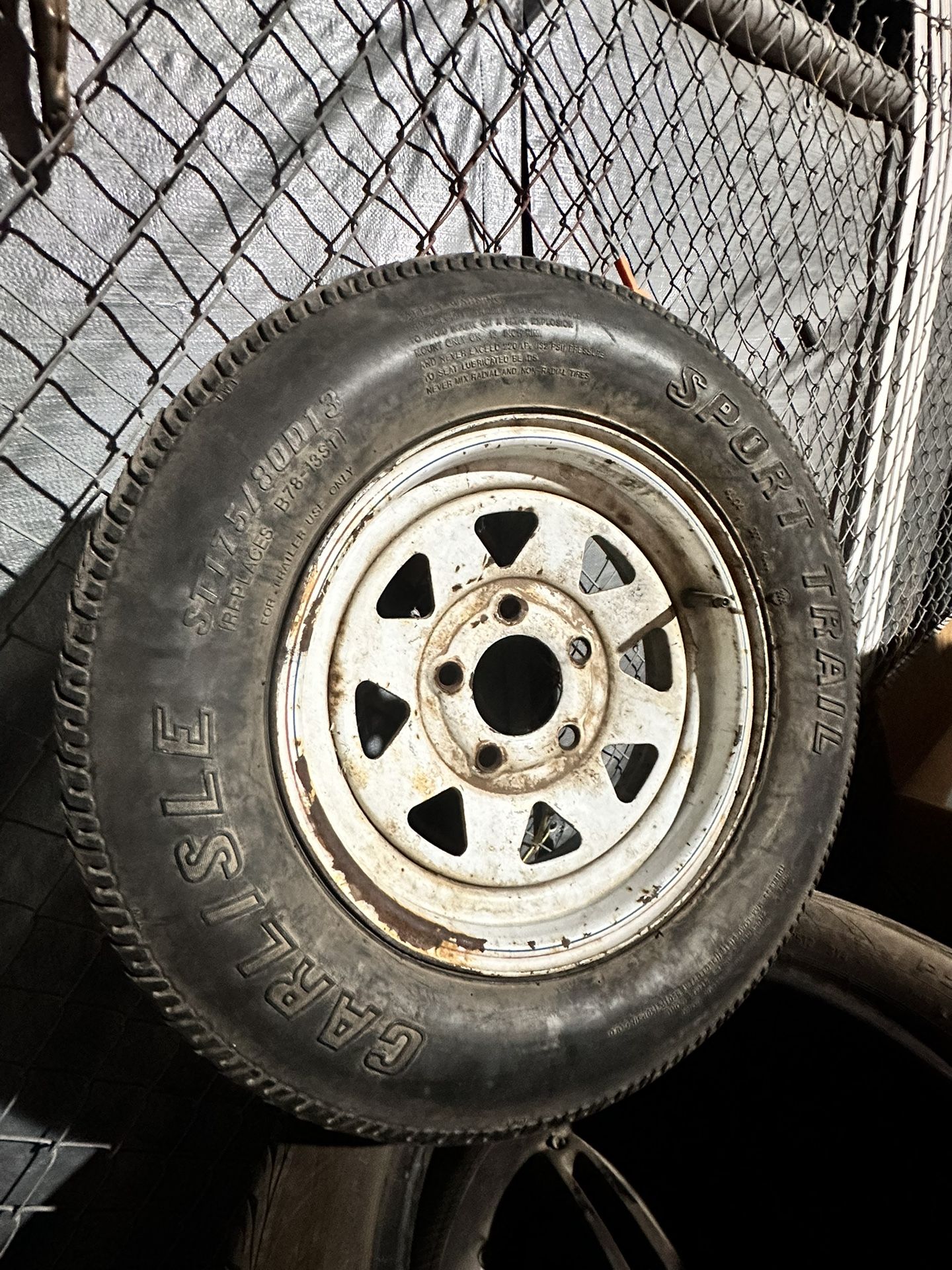 Spare Utility Trailer Tire And Rim Size 13