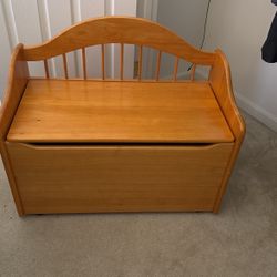 Toy Chest Box Bench - Wood