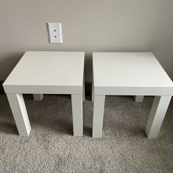 bedside table and small table