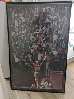 NIKE JERRY RICE VINTAGE JUST DID IT POSTER 25 X 35